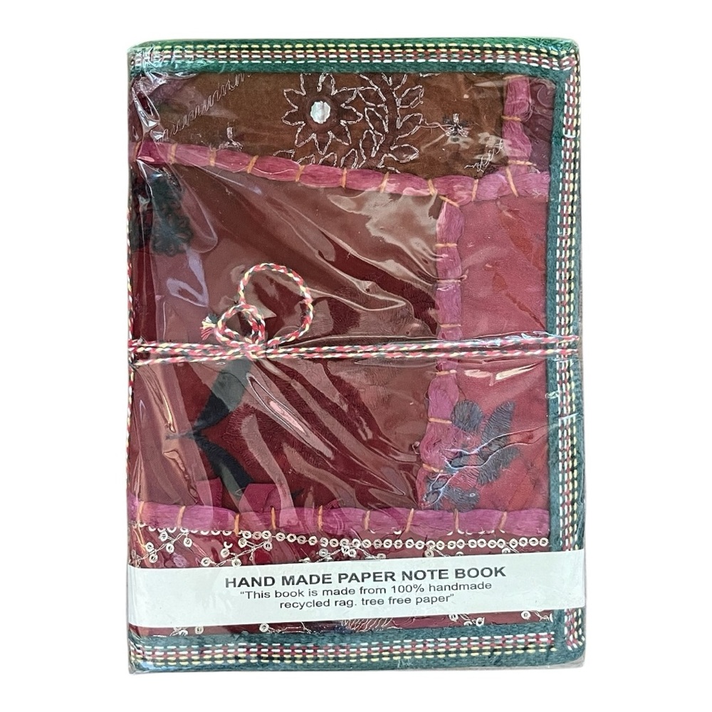 Handcrafted Sari Silk Journal · Tree-Free Paper · Zero Waste · Living Ritual